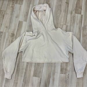 ALO Yoga Cream Fleece Pullover Hoodie